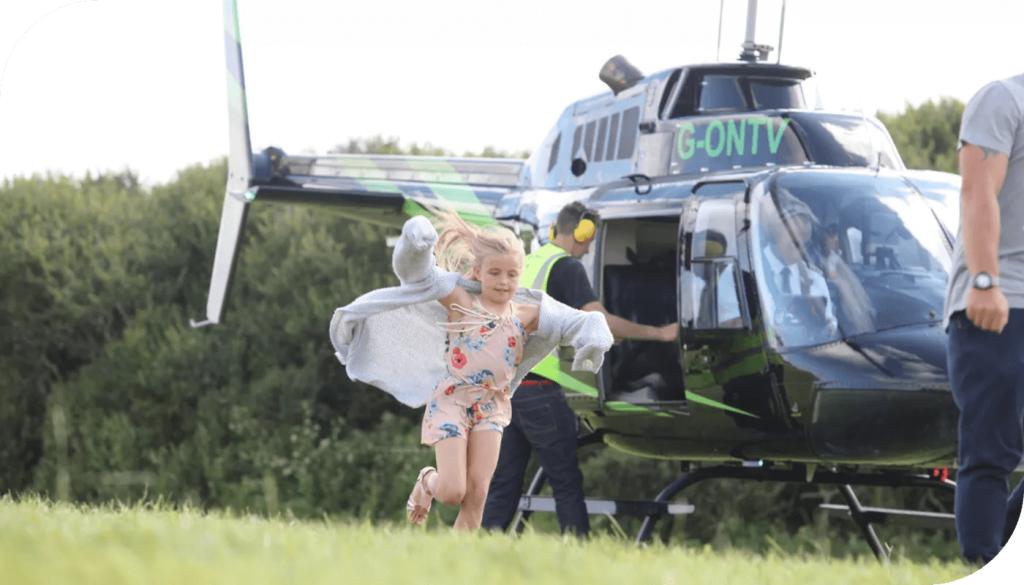 Blackpool 6 Mile Helicopter Ride Landing