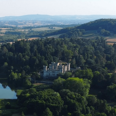 Eastnor Castle from Above