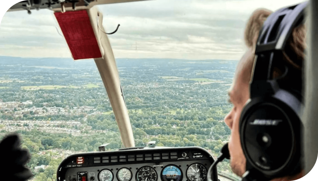 Banbury Helicopter Cockpit View