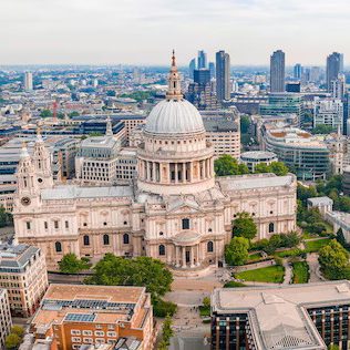 St Paul's Cathedral from Above